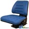 A & I Products Seat w/ Trapezoid Backrest, BLUE, 300 lb / 136 kg Weight Limit 21.75" x18.5" x10" A-T222BU - alternate 1